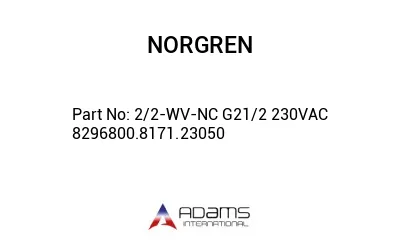 2/2-WV-NC G21/2 230VAC 8296800.8171.23050