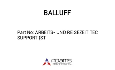 ARBEITS- UND REISEZEIT TEC SUPPORT (ST									