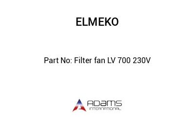 Filter fan LV 700 230V