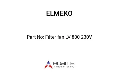 Filter fan LV 800 230V