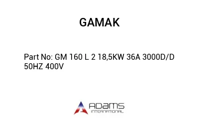 GM 160 L 2 18,5KW 36A 3000D/D 50HZ 400V