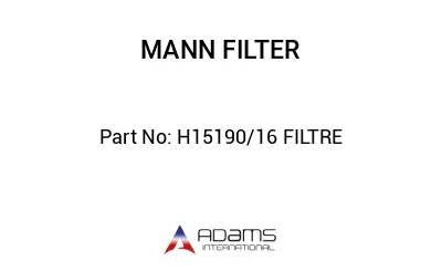 H15190/16 FILTRE