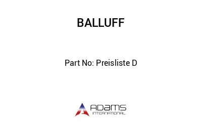 Preisliste D									