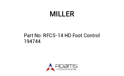 RFCS-14 HD Foot Control 194744