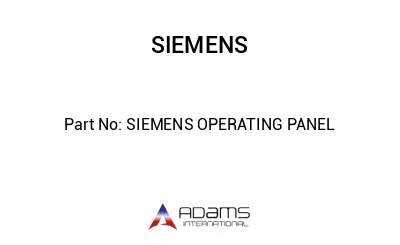 SIEMENS OPERATING PANEL